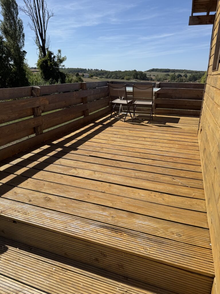 Cabin terrace